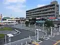 北口 駅前ロータリー（2015年7月）