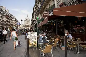 パンテオン, スフロ通り (Rue Soufflot) からの眺め