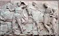 パルテノン神殿のフリーズ（Parthenon Frieze）より。