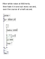 Filters and data flow code