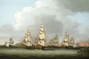 ペノブスコット遠征 (c.1779) イギリス海事博物館蔵