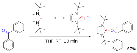 ジアザホスホレンヒドリドによるベンゾフェノンの還元