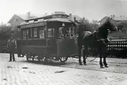 馬車鉄道の車両（1890年撮影）