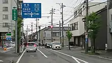 起点の川原町交差点石川県七尾市川原町