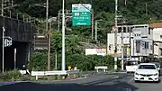 終点の尾道大橋入口交差点広島県尾道市尾崎本町