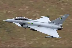 イギリス空軍のタイフーン ZJ924号機（2007年3月撮影）