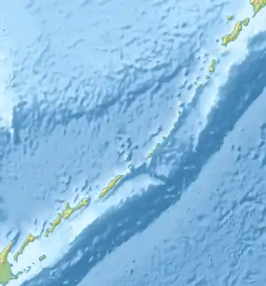 占守海峡の位置（千島列島内）