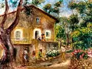 La casa de Collettes en Cagnes, 1912年, ピエール＝オーギュスト・ルノワール