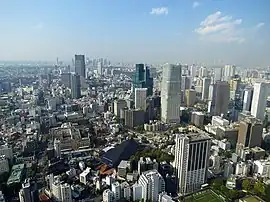 東京タワーより六本木地区を望む