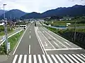 山梨県甲州市下岩崎交差点付近