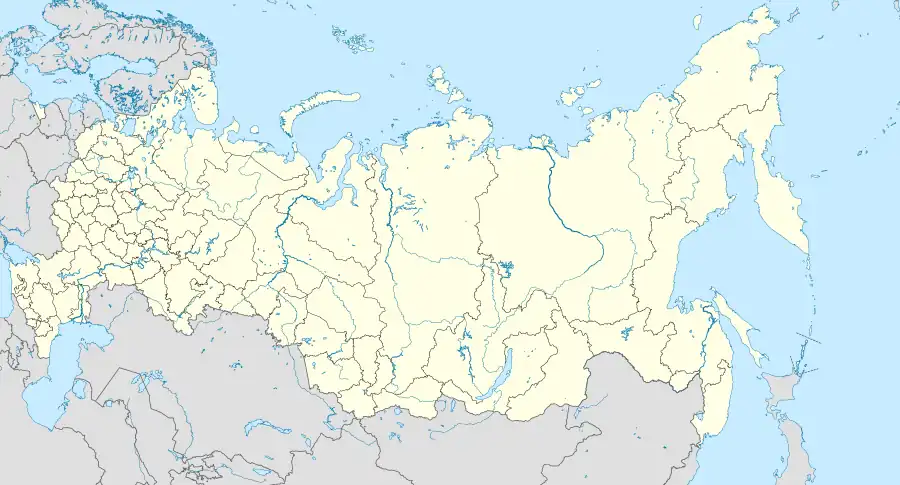 ロシアの空港位置図