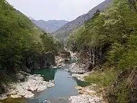 鬼怒川の渓谷、龍王峡。