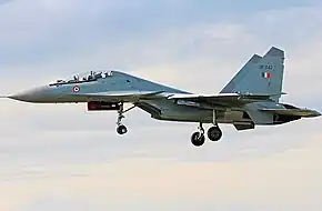 インド空軍のSu-30MKI戦闘機