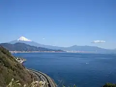 薩埵峠からの富士山と駿河湾