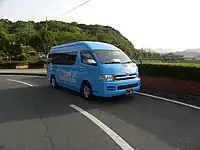 ジャンボタクシー車を使用していた頃の西部遠賀交通の車両