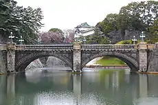 正門石橋（奥が二重橋）