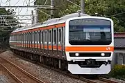 209系500番台（2019年10月22日 新八柱駅 - 東松戸駅間）