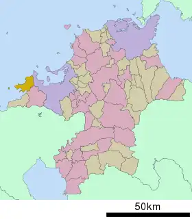 志摩町 (福岡県)位置図