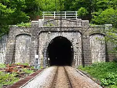 土木遺産に選定された清水トンネル