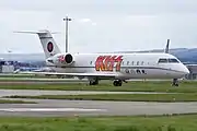 2010年ヨーロッパツアーで使用した専用機CRJ-200ER