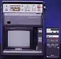 テレビと録画デッキ一体型で販売されたソニー製ベータマックス (「#ソニー・アメリカ他対ユニバーサル・シティ・スタジオ他裁判」、1984年連邦最高裁)