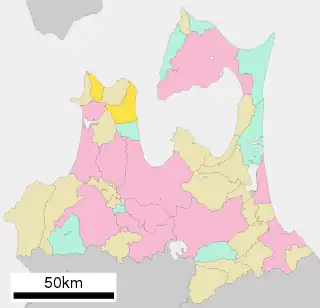 外ヶ浜町位置図