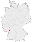 Lage der kreisfreien Stadt Speyer in Deutschland