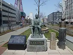 大友亀次郎像（2015年4月）