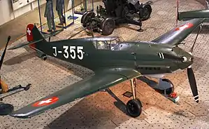 スイス空軍博物館で展示されるBf 109 E-3