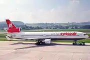 スイス航空アジア塗装のマクドネル・ダグラスMD-11