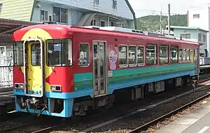 土佐くろしお鉄道8000形「だるま夕日」（窪川駅）