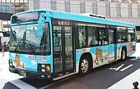 立川バスで運行されている「リラックマバス」（2号車）