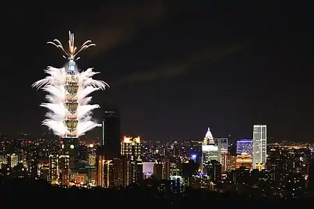 2016年新年の花火