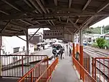 駅構内から見た連絡バスのりば