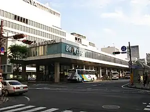 天満屋岡山本店と天満屋バスステーション