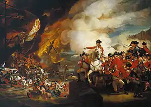 Oil-on-canvas painting depicting a scene from the Great Siege