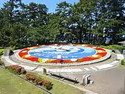 静岡県土肥温泉松原公園にある「世界一の花時計」