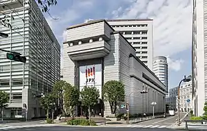 東京証券取引所本館ファサード。