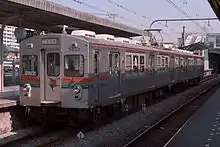 Y000系が入線するまで使用された東急7000系電車（1998年頃）