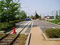 角兵衛獅子のふるさとから廃線跡のみち（月潟駅）