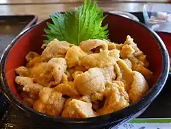 北海道積丹のウニ丼