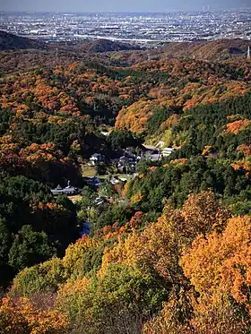 松平郷と豊田市街地