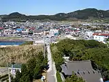 【北方向】城山（白浜城跡）