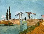 The Langlois Bridge at Arles、1888年、ヴァルラフ・リヒャルツ美術館蔵、(F570)