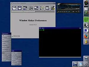 FreeBSD5.3上で動作するWindow Maker 0.91.0