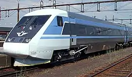 スウェーデン鉄道のX2000の制御客車。車体形状は動力車とほぼ同一。