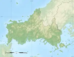 湯免温泉の位置（山口県内）