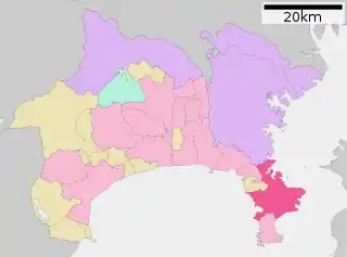 横須賀市位置図