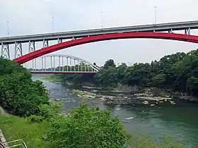 左岸上流側より