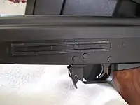 ツァスタバ M76のアリ溝式レール（Dovetail Rail）